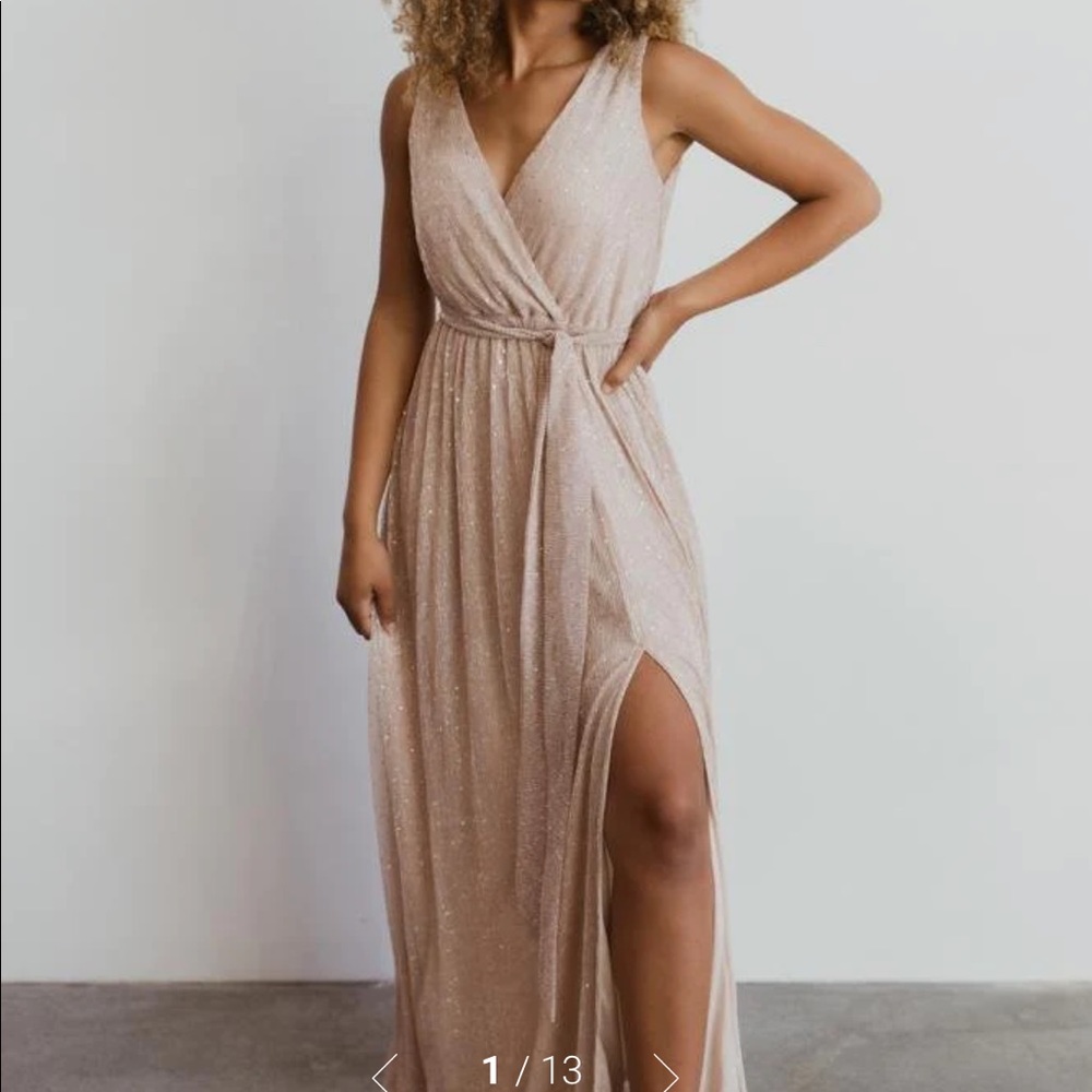 Baltic Born Champagne Helen Tank Dress Size Large